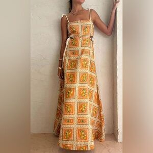 Boii Life Lemon Print Strappy Dress